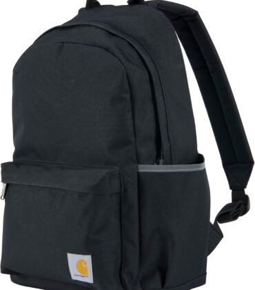 Carhartt 21L Classic Laptop Backpack, Water-Resistant Pack W/ 15" Laptop Sleeve and Organizational Compartments, Black