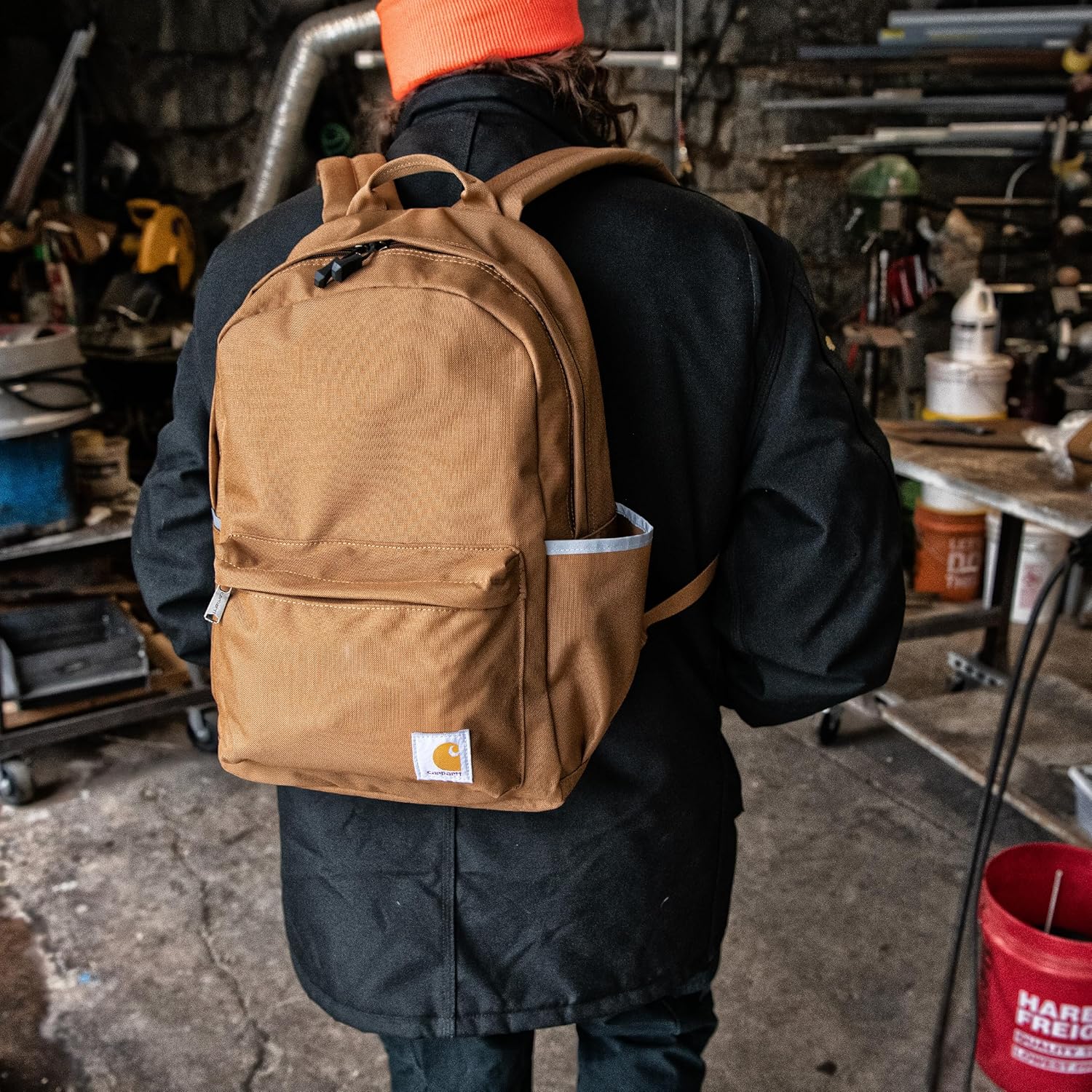 Carhartt 21L Classic Laptop Backpack, Water-Resistant Pack W/ 15" Laptop Sleeve and Organizational Compartments, Black - Image 6
